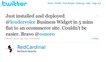 Red Cardinal deploys LouderVoice in 5 mins Red Cardinal deploys LouderVoice in 5 mins
